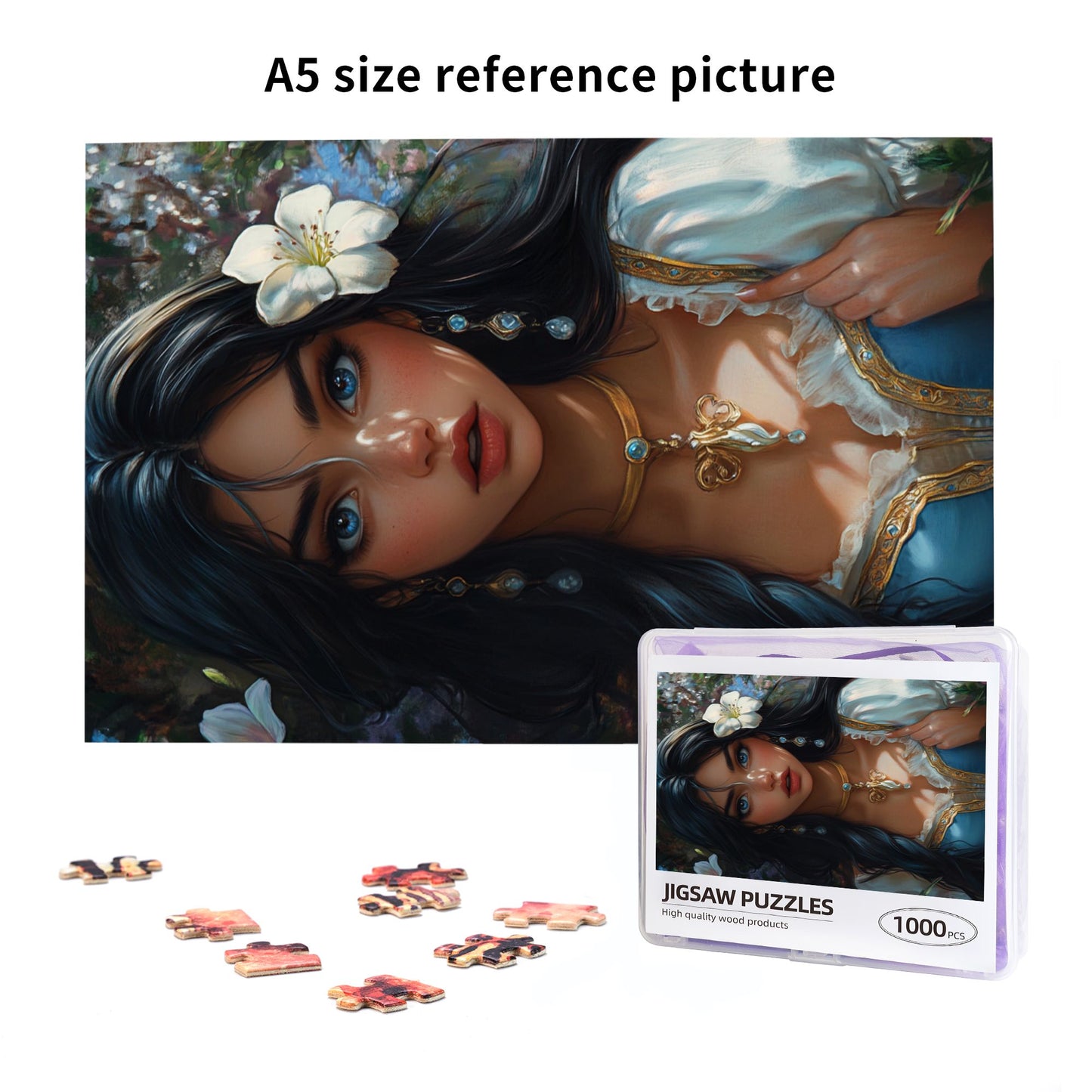 1000-Piece Puzzle - Elegant Classic Girl Portrait