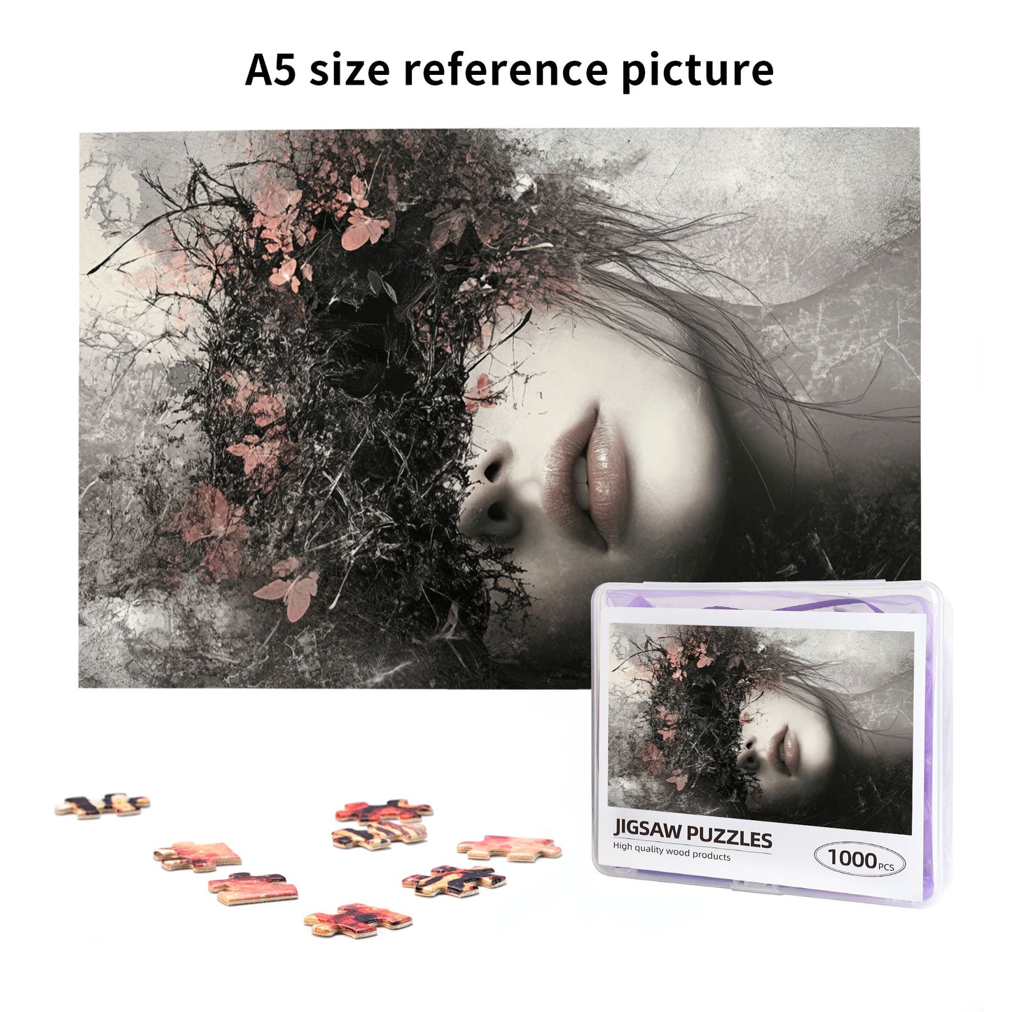 1000-Piece Puzzle - Mysterious Dreamy Female Art